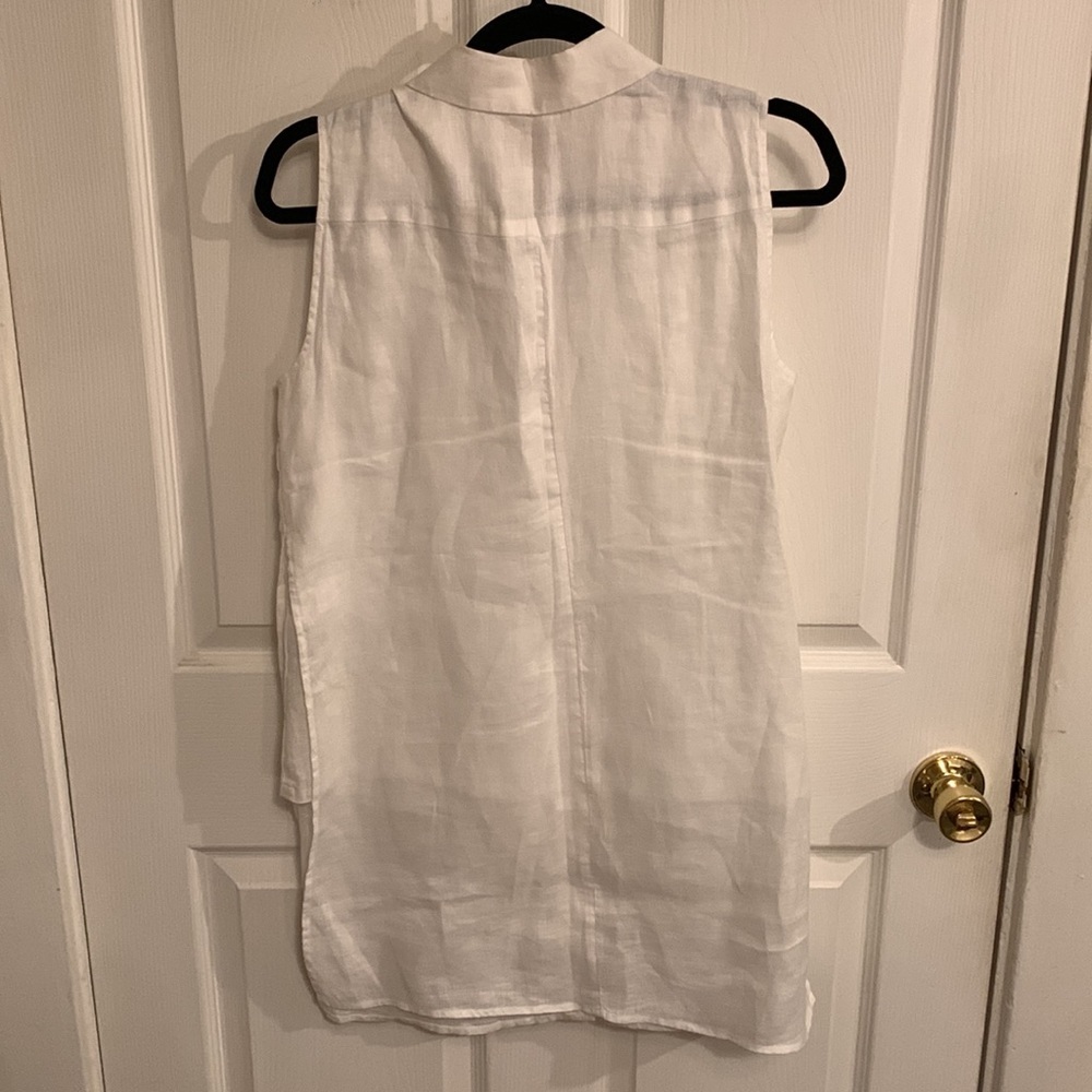 Chico’s 100% Linen Women’s Sleeveless Tunic - Picture 2 of 15
